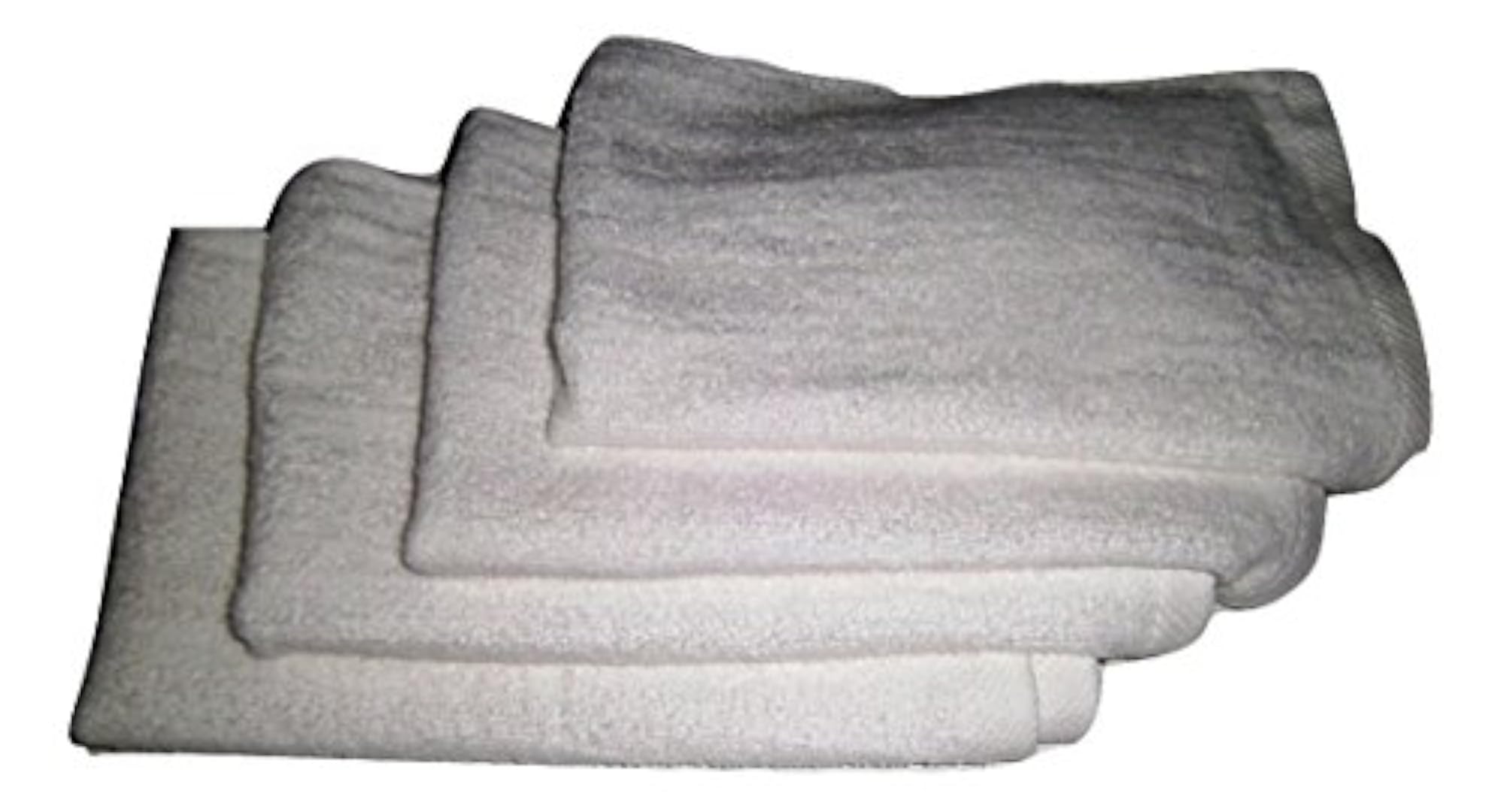 4 Pack 11" x 18" White Fingertip Towels, 100% Cotton